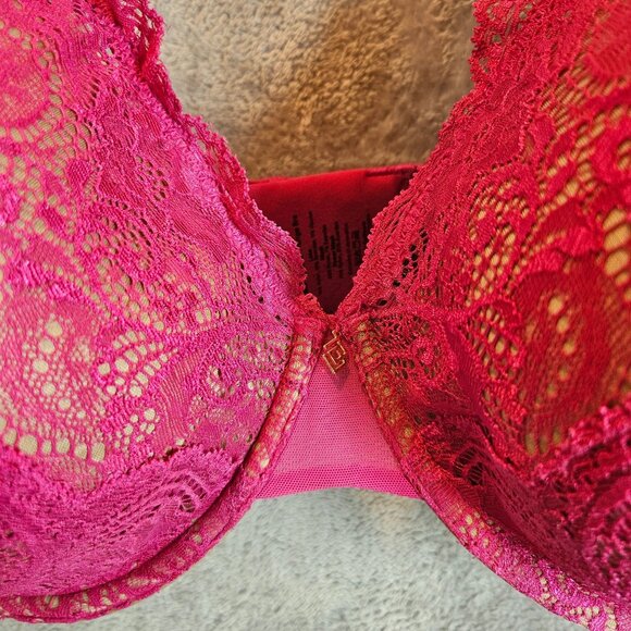Thirdlove Hot Pink Lace Underwire Bra Full Coverage Womens 44E Sexy Feminine - Picture 6 of 16